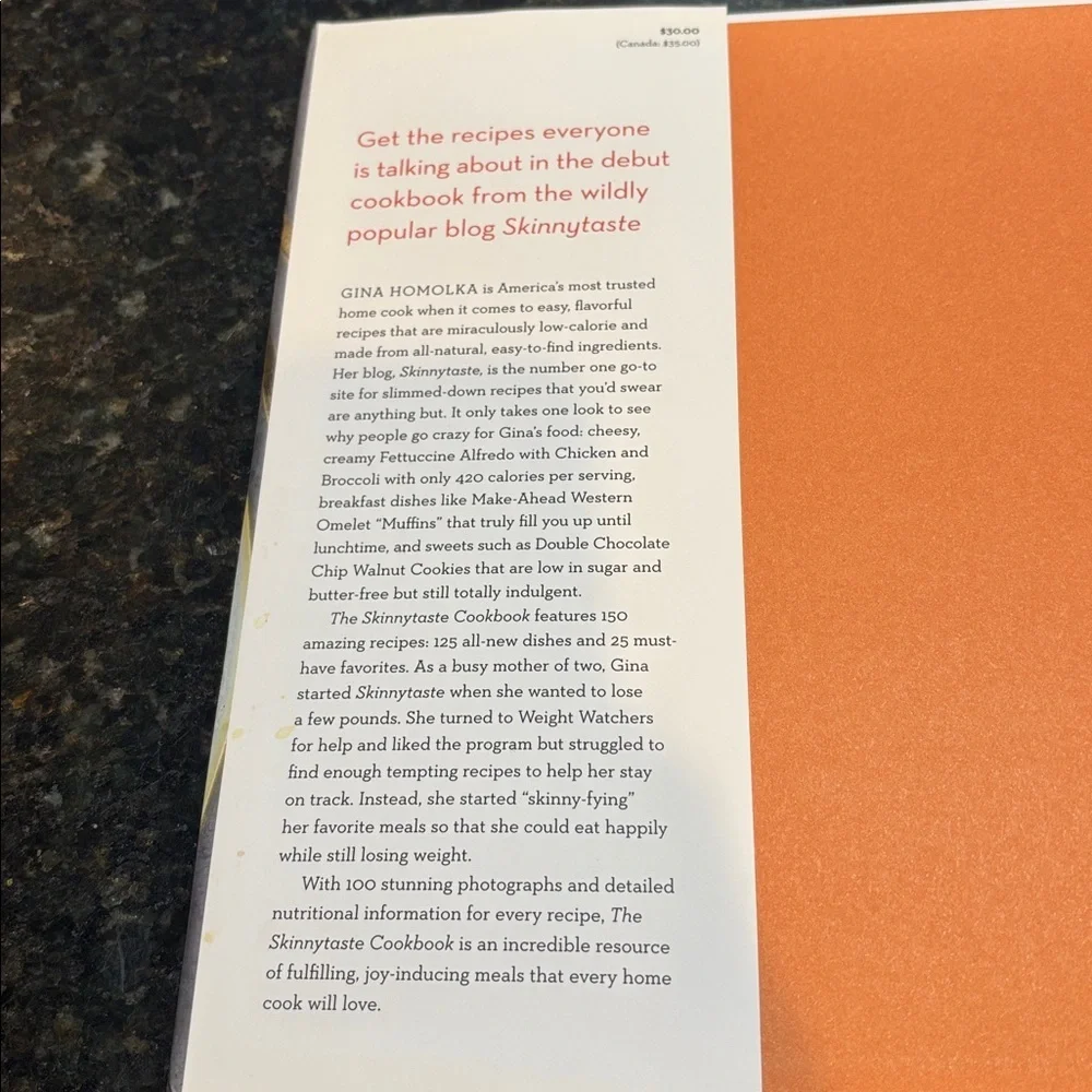 GUC The Skinny Taste Cookbook by Gina Homolka